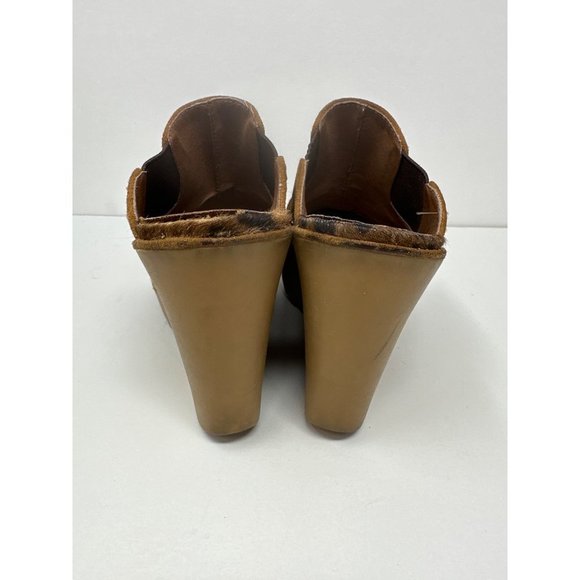 Donald J. Pliner Ingrid Animal Print Calf Hair Leather Wedges size 6.5M - Picture 3 of 9